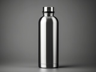 Flask bottle mockup with isolated background generative ai
