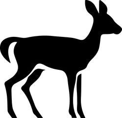 Muntjac Silhouette Icon