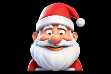 Santa Clause smiling , christmas illustration