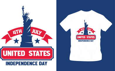 4th July America independence day t shirt editable template