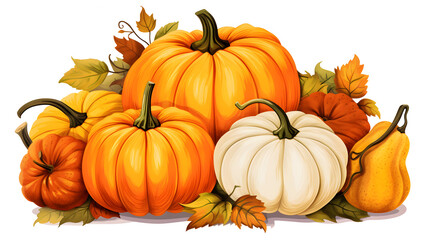 Pimpkins Sticker On White Background