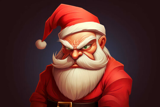 Santa clause, grumpy