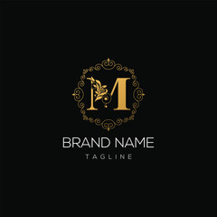 Modern premium letter M logo design for luxury brand and luxury fashion industry.