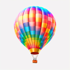 Obraz premium hot air balloon isolated on clear background