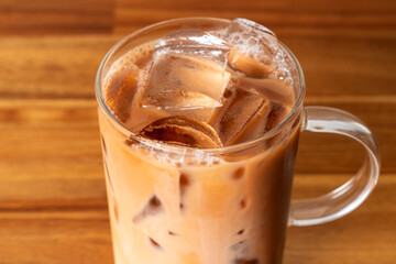 Korean food dish Americano, latte, boi-cano, milk tea, coffee, ice