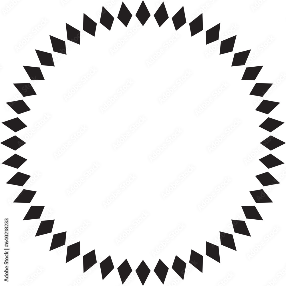 Poster set of round vector frames. circle design pattern art.