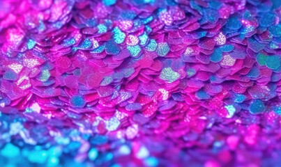 Textured glitter wall. Shimmer glamour background. For banner, postcard, book illustration. Created with generative AI tools