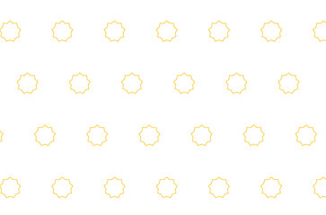Digital png illustration of rows of yellow geometric pattern on transparent background