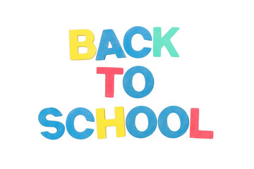 Digital png illustration of back to school writing on transparent background