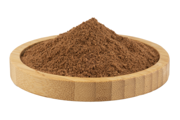 galangal powder in a wooden bowl