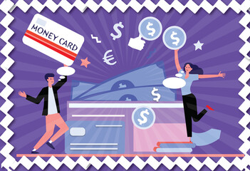 personnes utilisant des cartes bancaires