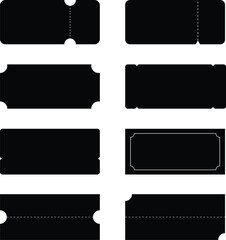 Set of black and white ticket, Lable and discount lable