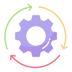 Workflow Flat Icon Icon