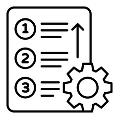 Workflow Automation Outline Icon