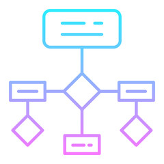 Diagram Workflow Gradient Icon