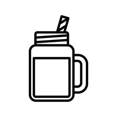 Obraz premium smoothie icon vector design template in white background