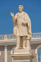 Statue des griechischen Schriftstellers Dionysios Solomos, Zakynthos, Griechenland