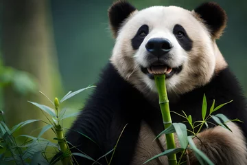 Poster Im Rahmen giant panda bear © tippapatt