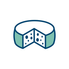 cheese icon vector design template in white background
