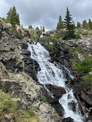 Hiking To A Waterfall In Colorado