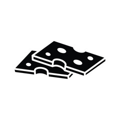 cheese icon vector design template in white background