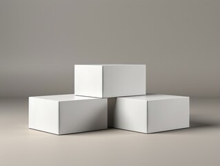 Cartons box mockup with isolated background generative ai