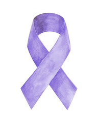 Esophagel cancer watercolor support ribbon