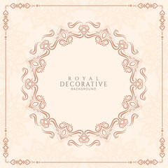 Beautiful decorative frame artistic background