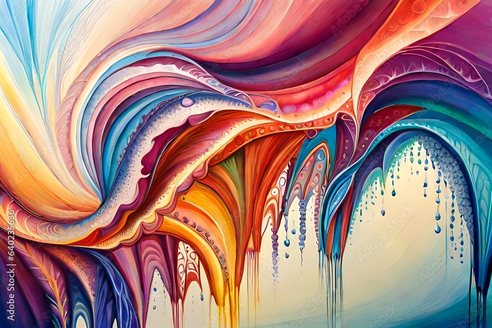 Wall mural abstract colorful background