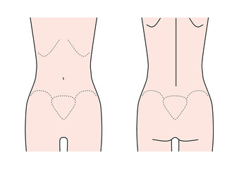 シンプルな人体部位（ボディ）イラスト