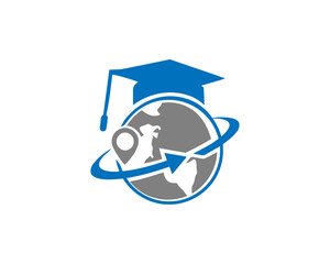 Online Master's Degrees Continuous Line Editable Stroke Icon
