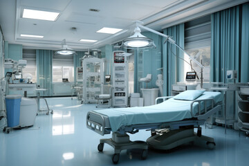 Modern operating room in a hospital