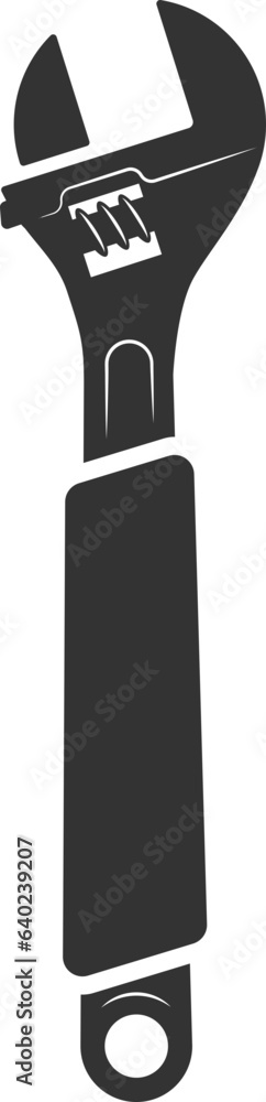 Aufkleber tools vector wrench icon. spanner logo design element. key tool isolated on white background.
