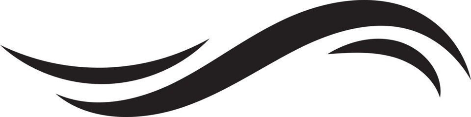 Sea icon wave illustration vector design. Ocean logo graphic element. Aqua symbol.