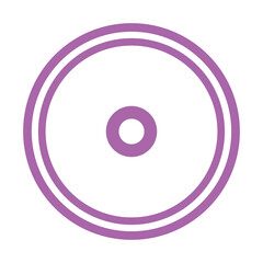 Doodle colorful Music Icon line