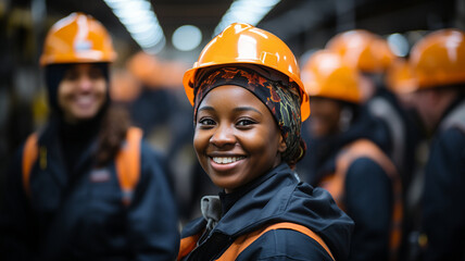 In the workplace and on the engineering team, black women workers are happy..