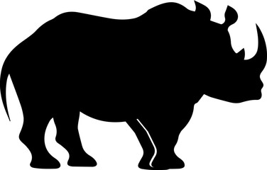 Rhinoceros Flat Icon