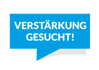 Verstärkung gesucht Button Stellenanzeige