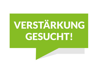 Verstärkung gesucht Button Stellenanzeige