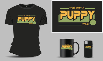 adopt puppy t shirt design