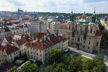 Obraz premium View at the central square of Prague on Czech Republic
