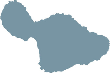 Fototapeta premium doodle freehand drawing of maui island map.