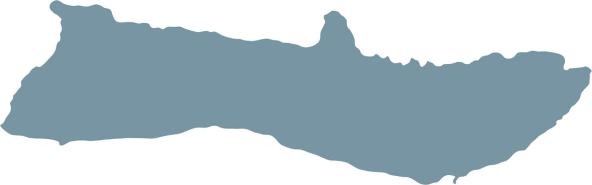 doodle freehand drawing of molokai island map.