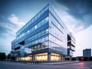 modern business office building