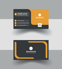 Modern corporate smart business card.Porfessional orange colorful RGB business card.Minimal style mind design for unique identity.Stylish Design for stylish person.Easy editable business card design.