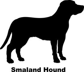 Smaland Hound dog silhouette dog breeds Animals Pet breeds silhouette