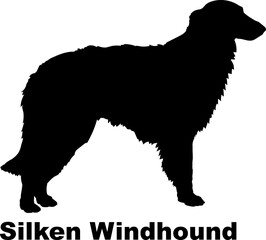 Silken Windhound dog silhouette dog breeds Animals Pet breeds silhouette