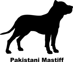 Pakistani Mastiff dog silhouette dog breeds Animals Pet breeds silhouette
