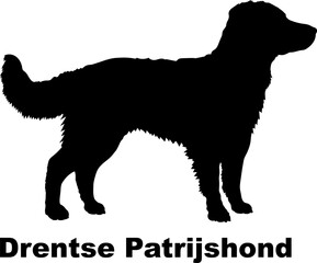 Drentse Patrijshond dog silhouette dog breeds Animals Pet breeds silhouette