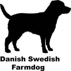 Danish Swedish dog silhouette dog breeds Animals Pet breeds silhouette